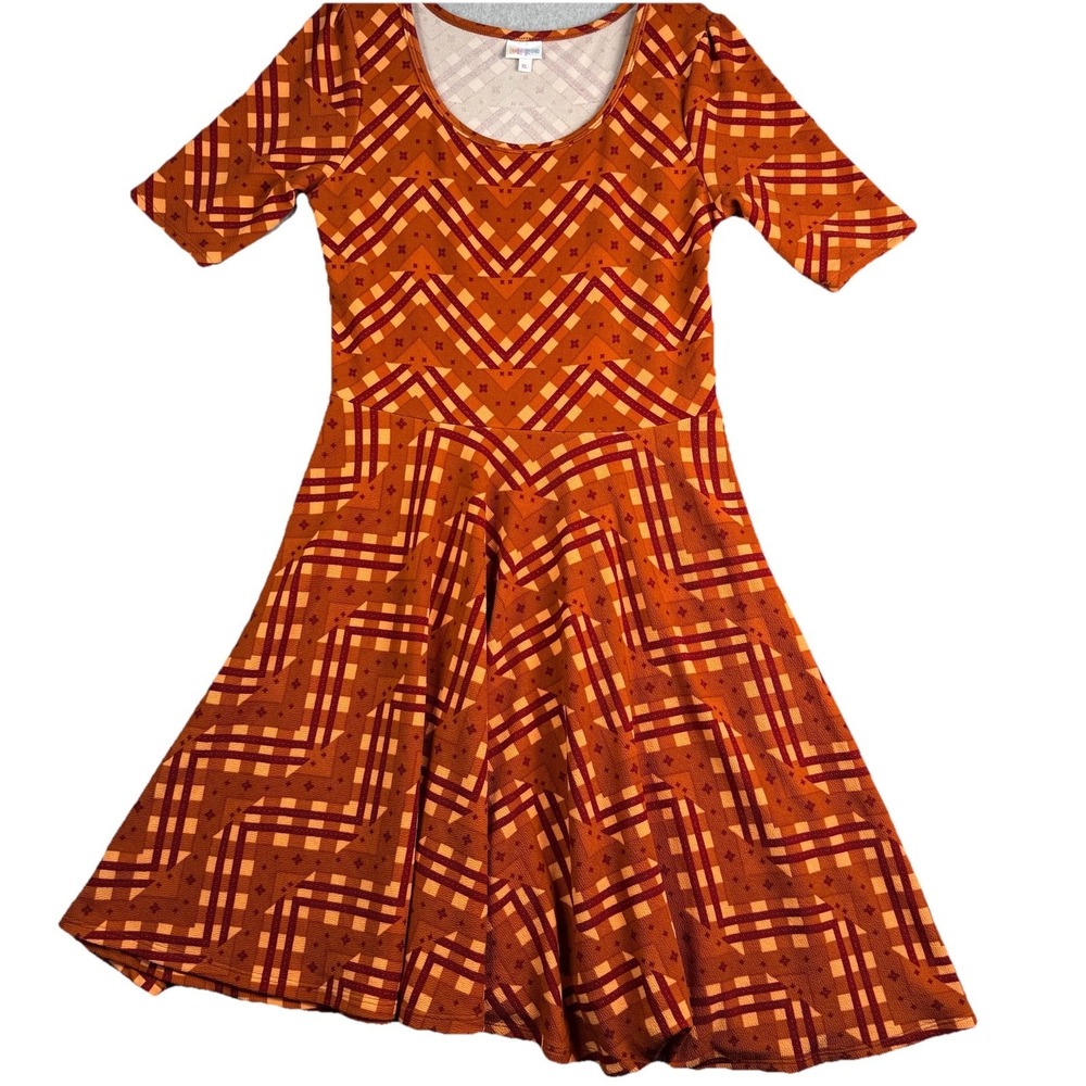 LuLaRoe Simply Comfortable Knit Dress Women's XL  Stretch Made in USA